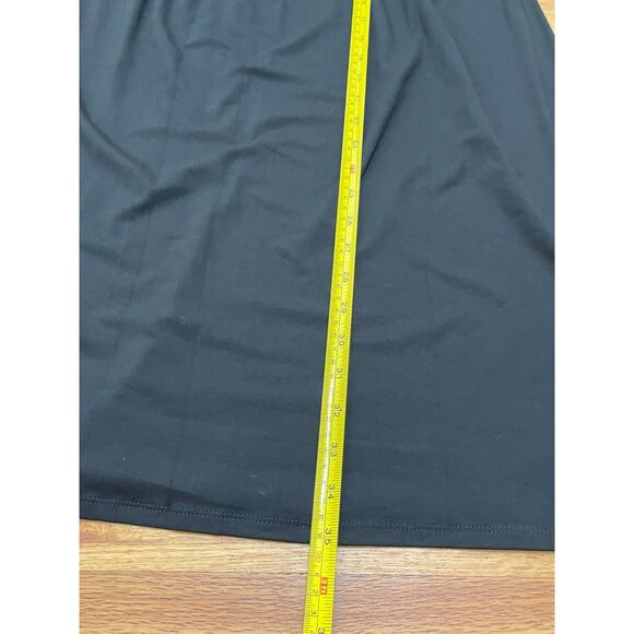 J. Jill Women's S Black Shift Rayon Dress Knee Length Flared Boho Stretch Casual - Picture 10 of 11